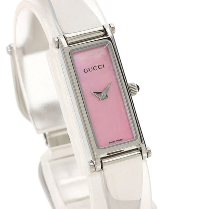 GUCCI グッチ 1500L スクエアフェイス 腕時計 SS レディース 中古