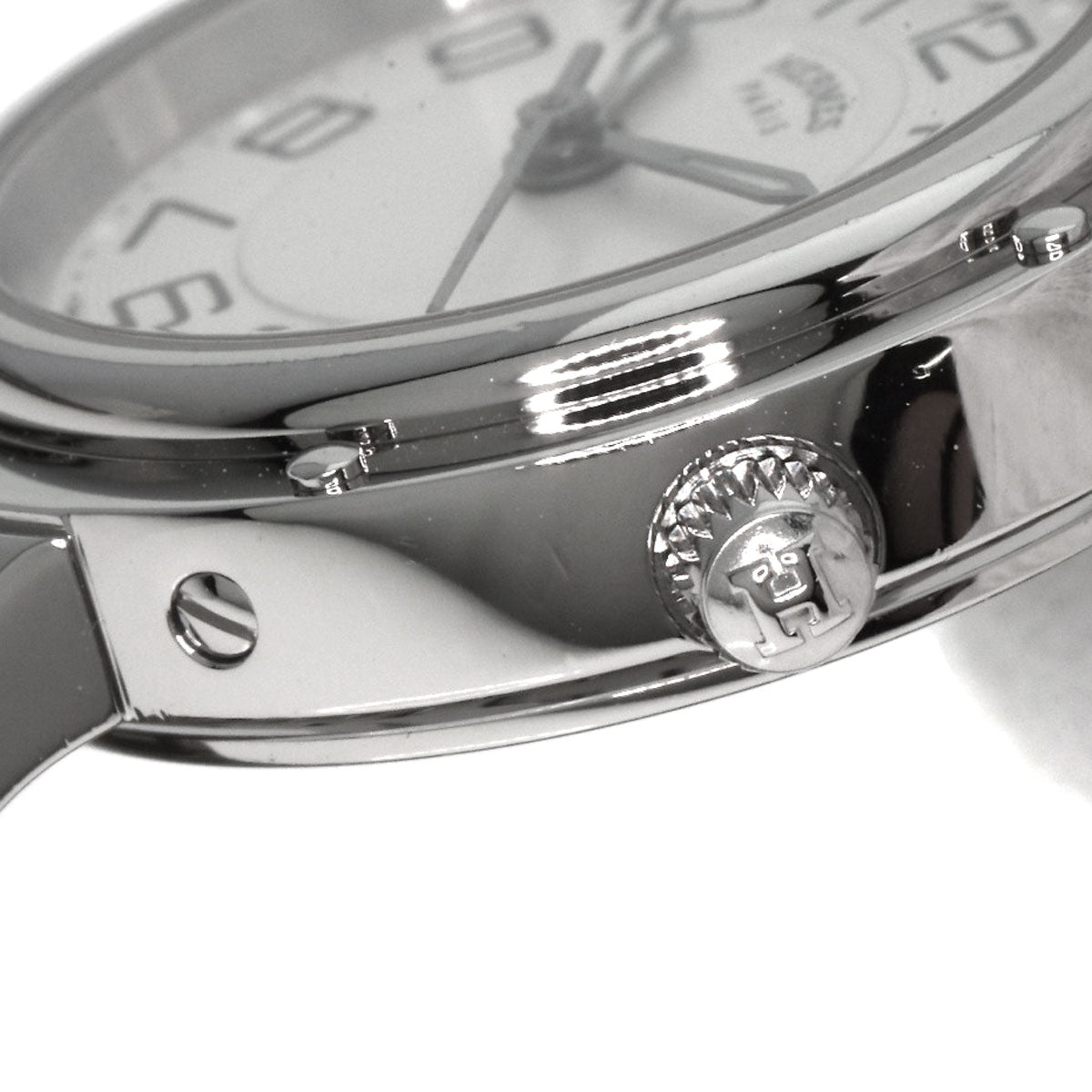 HERMES エルメス CP1.210 クリッパー クラシック 腕時計 SS レディース 中古