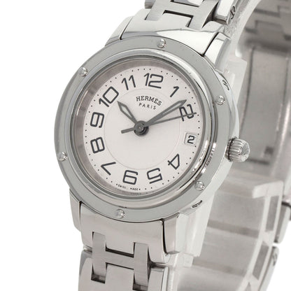 HERMES エルメス CP1.210 クリッパー クラシック 腕時計 SS レディース 中古