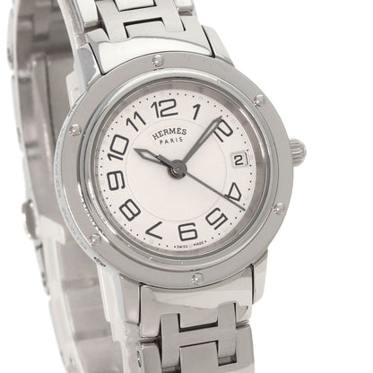 HERMES エルメス CP1.210 クリッパー クラシック 腕時計 SS レディース 中古