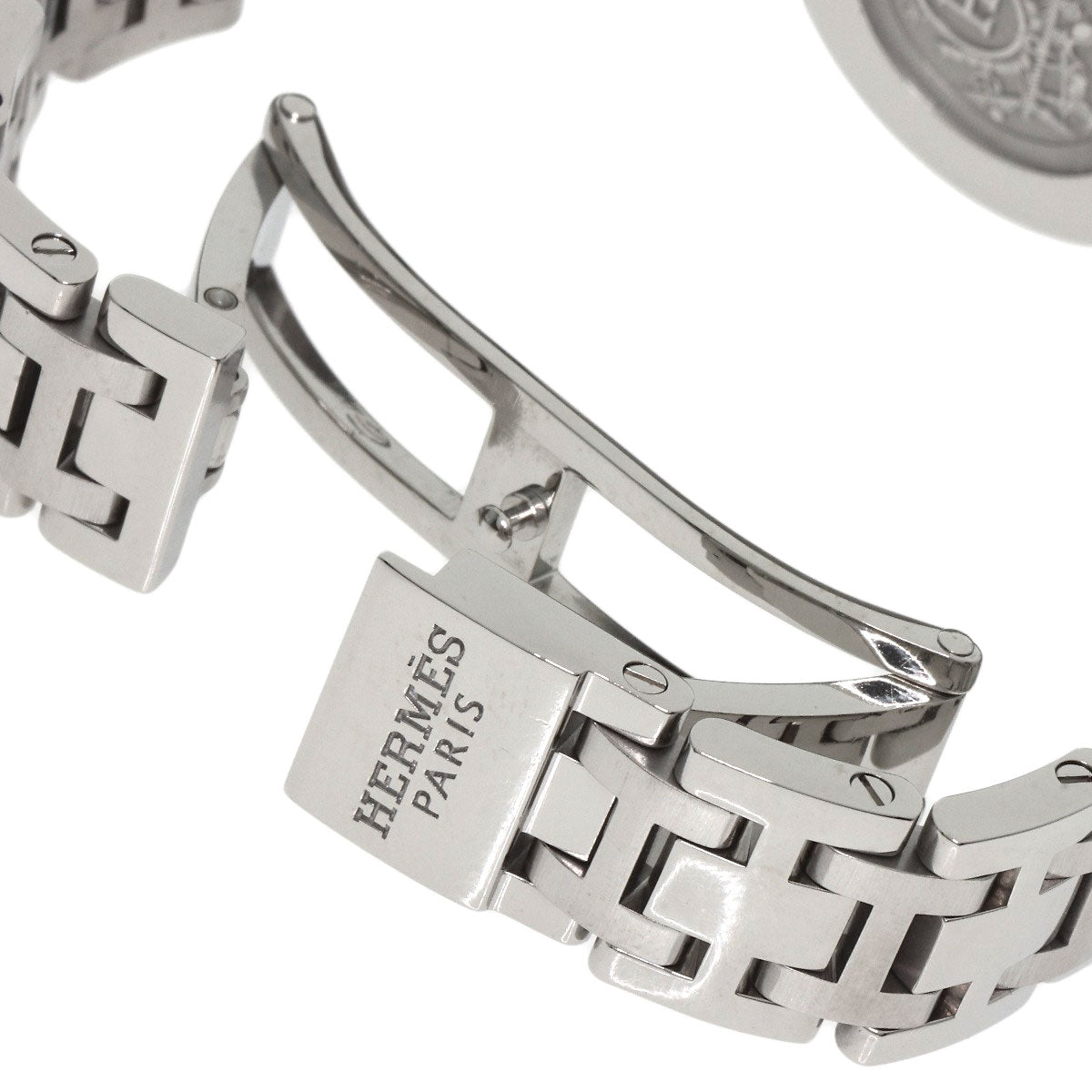 HERMES エルメス CP1.210 クリッパー クラシック 腕時計 SS レディース 中古