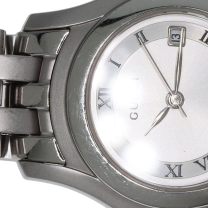 GUCCI グッチ 5500L ラウンドフェイス 腕時計 SS レディース 中古