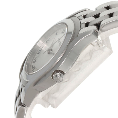 GUCCI グッチ 5500L ラウンドフェイス 腕時計 SS レディース 中古