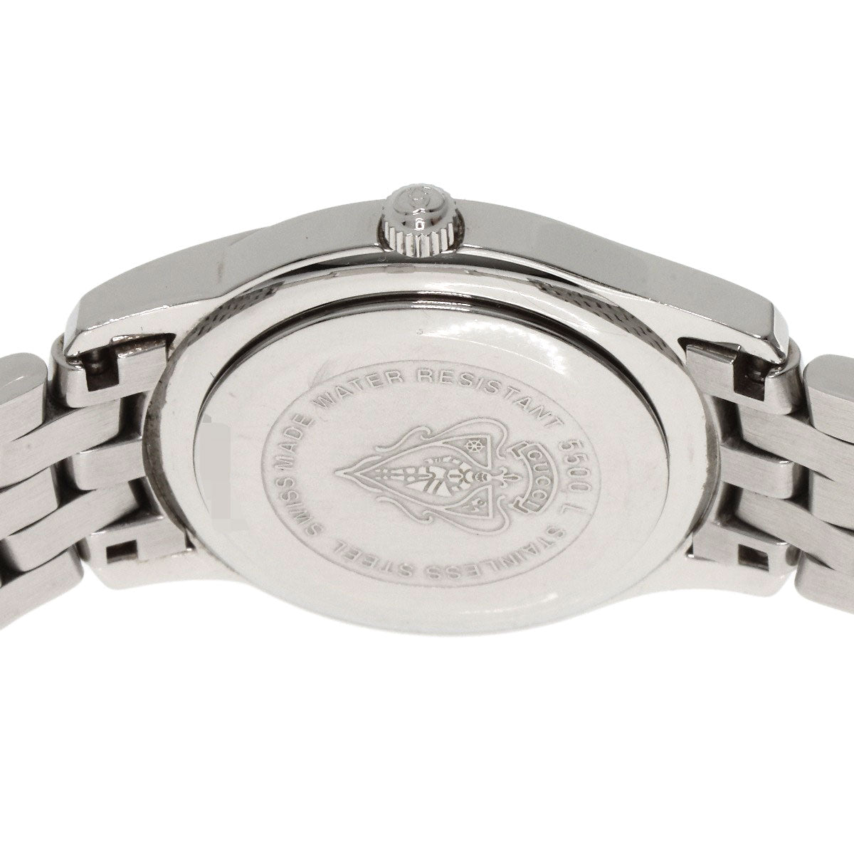 GUCCI グッチ 5500L ラウンドフェイス 腕時計 SS レディース 中古