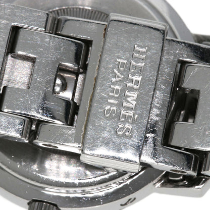 HERMES エルメス CL4.210 クリッパー ナクレ 腕時計 SS レディース 中古