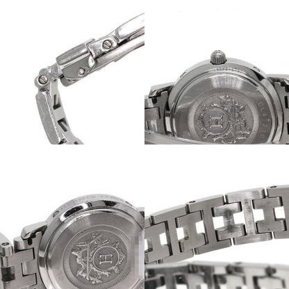 HERMES エルメス CL4.210 クリッパー ナクレ 腕時計 SS レディース 中古