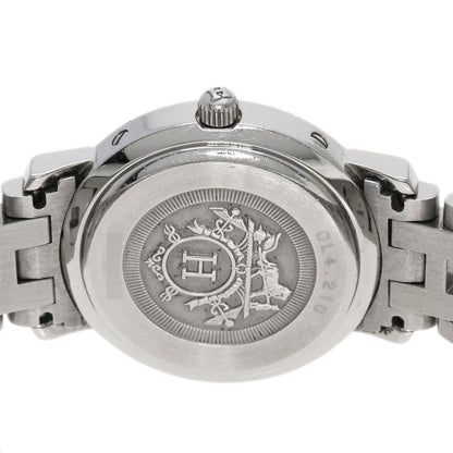 HERMES エルメス CL4.210 クリッパー ナクレ 腕時計 SS レディース 中古