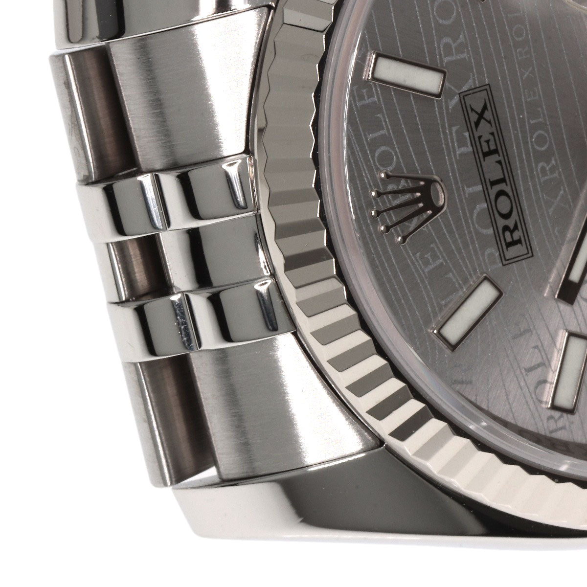 ROLEX ロレックス 116234 デイトジャスト 36 ウェーブ ダイヤモンド 腕時計 SS メンズ 中古