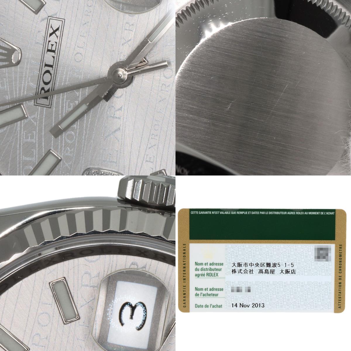 ROLEX ロレックス 116234 デイトジャスト 36 ウェーブ ダイヤモンド 腕時計 SS メンズ 中古