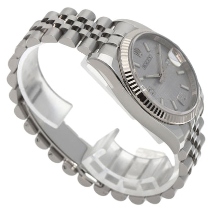 ROLEX ロレックス 116234 デイトジャスト 36 ウェーブ ダイヤモンド 腕時計 SS メンズ 中古