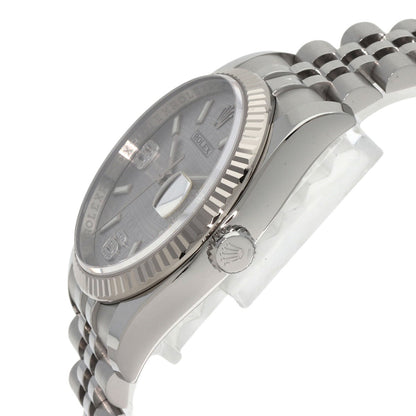 ROLEX ロレックス 116234 デイトジャスト 36 ウェーブ ダイヤモンド 腕時計 SS メンズ 中古