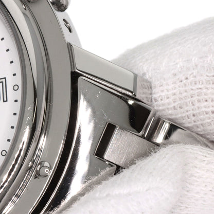 HERMES エルメス CL1.910 クリッパー クロノグラフ 腕時計 SS メンズ 中古