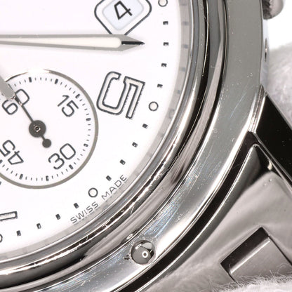 HERMES エルメス CL1.910 クリッパー クロノグラフ 腕時計 SS メンズ 中古