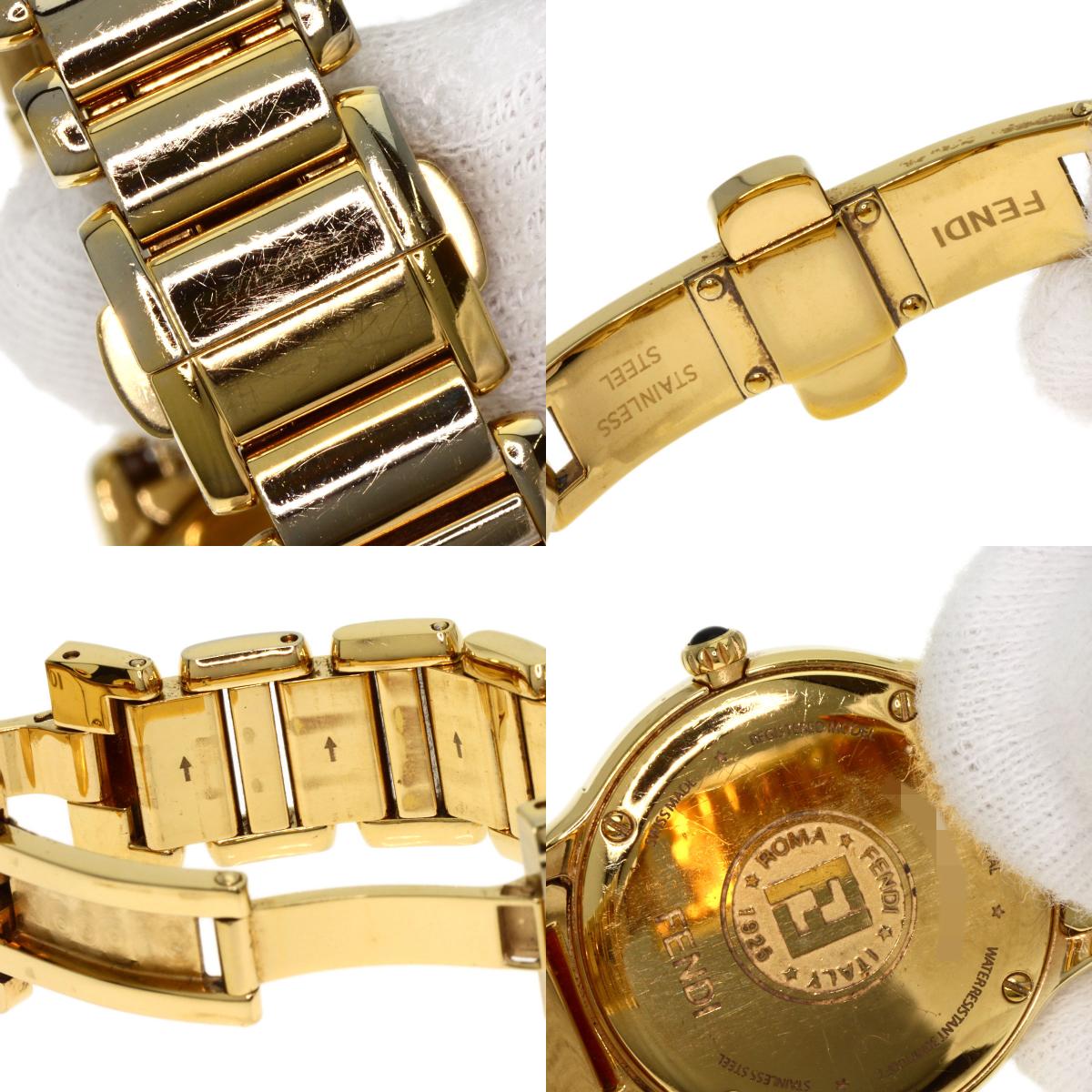 FENDI フェンディ 25000L ラウンドフェイス 腕時計 GP レディース 中古