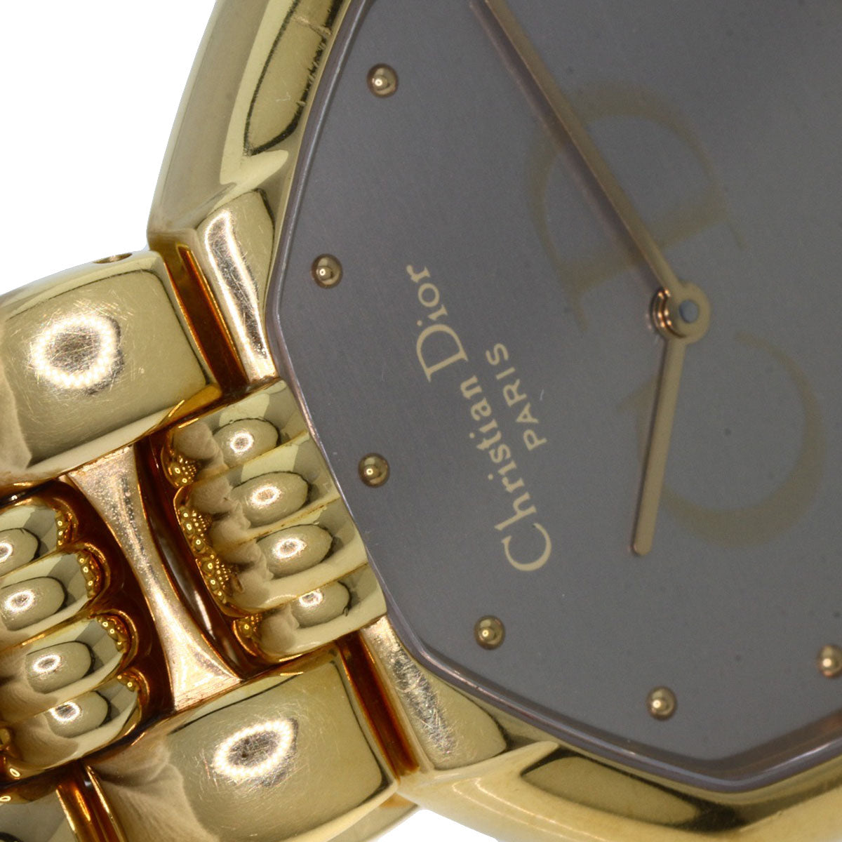 CHRISTIAN DIOR クリスチャンディオール 25.154 オクタゴン 腕時計 GP メンズ 中古