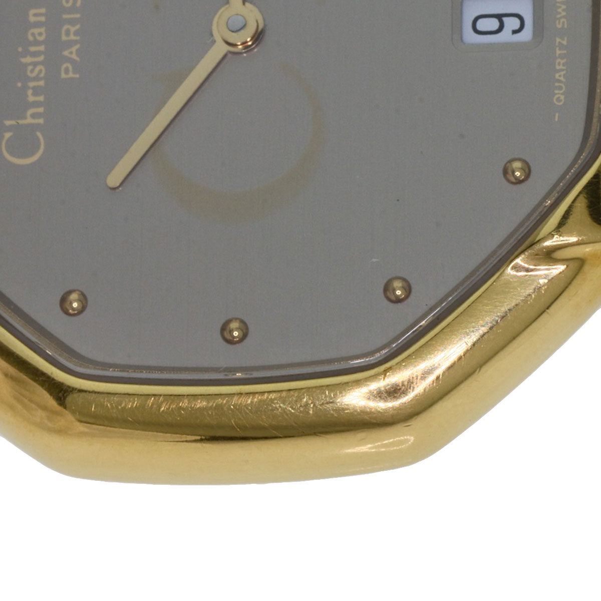 CHRISTIAN DIOR クリスチャンディオール 25.154 オクタゴン 腕時計 GP メンズ 中古