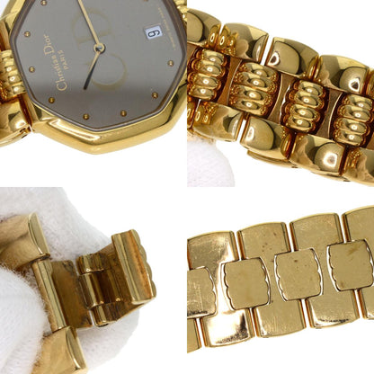 CHRISTIAN DIOR クリスチャンディオール 25.154 オクタゴン 腕時計 GP メンズ 中古