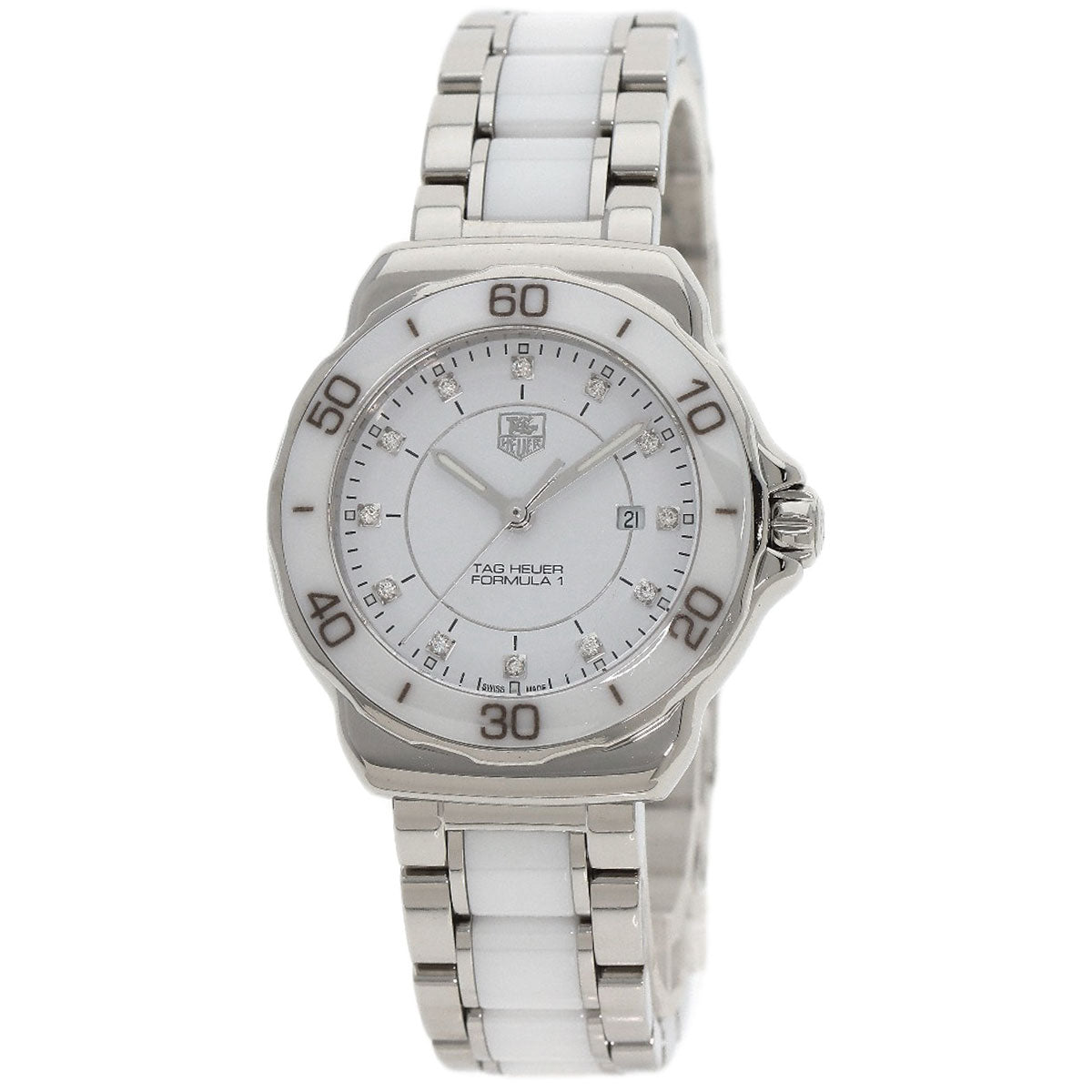 TAG HEUER タグホイヤー WAH1315.BA0868 フォーミュラ1 12P ダイヤモンド 腕時計 SS レディース 中古