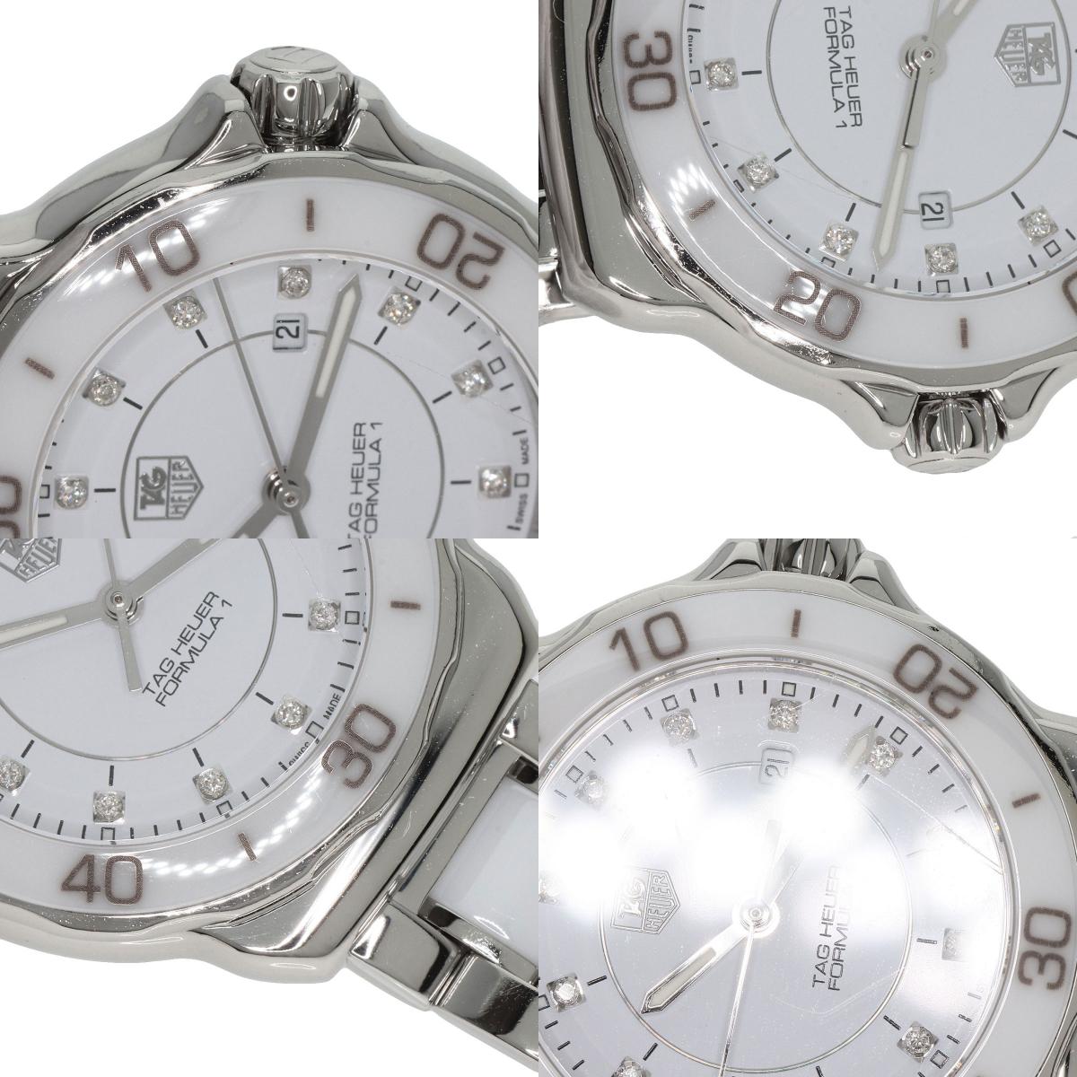 TAG HEUER タグホイヤー WAH1315.BA0868 フォーミュラ1 12P ダイヤモンド 腕時計 SS レディース 中古