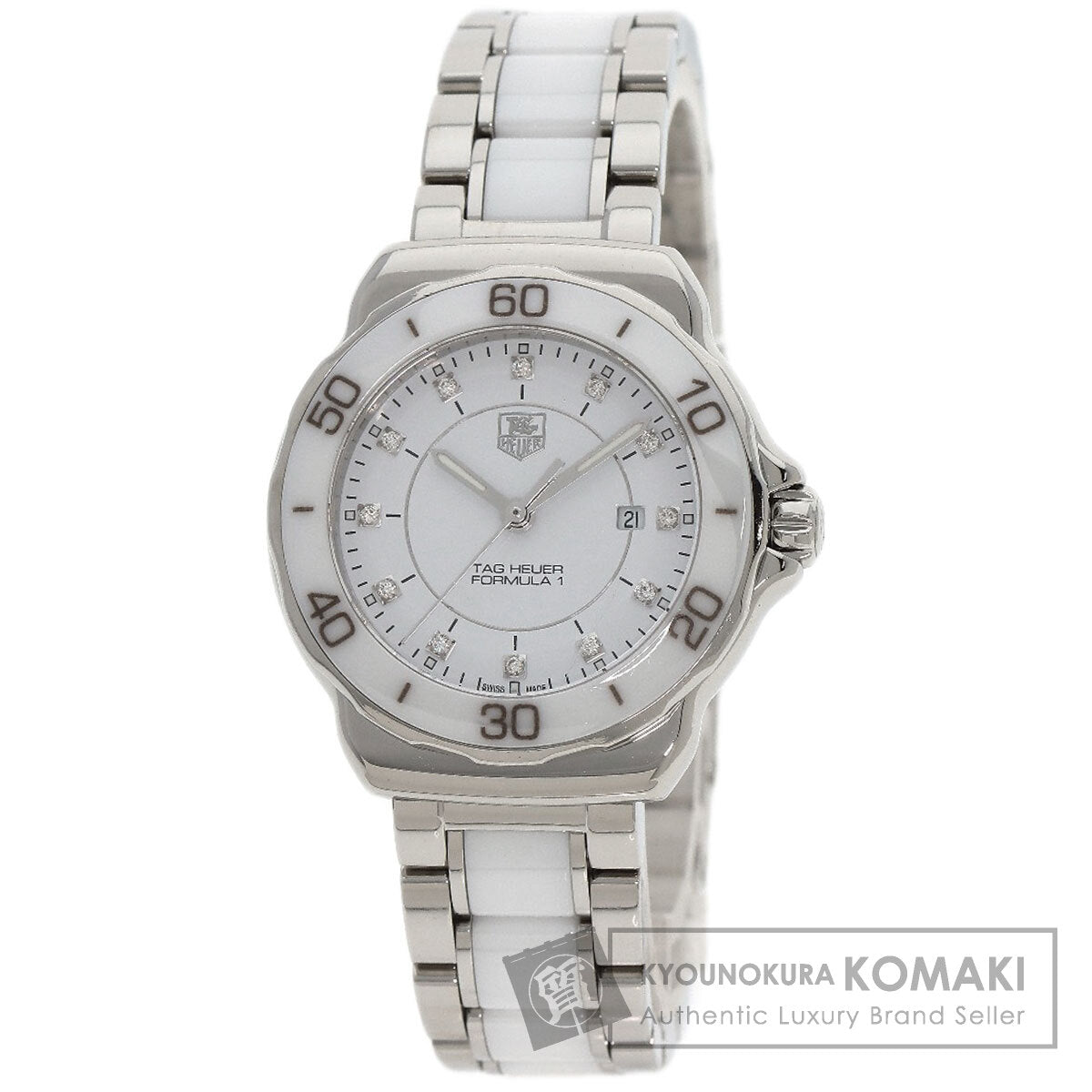 TAG HEUER タグホイヤー WAH1315.BA0868 フォーミュラ1 12P ダイヤモンド 腕時計 SS レディース 中古