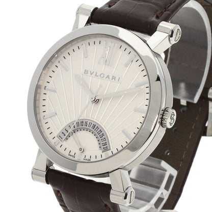 BVLGARI ブルガリ SB42SDR ソティリオ レトログラード 125周年記念モデル 腕時計 SS メンズ 中古