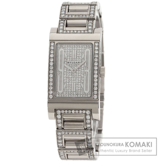 ブルガリ RTW39G レッタンゴロ ダイヤモンド 腕時計 中古 商品画像1