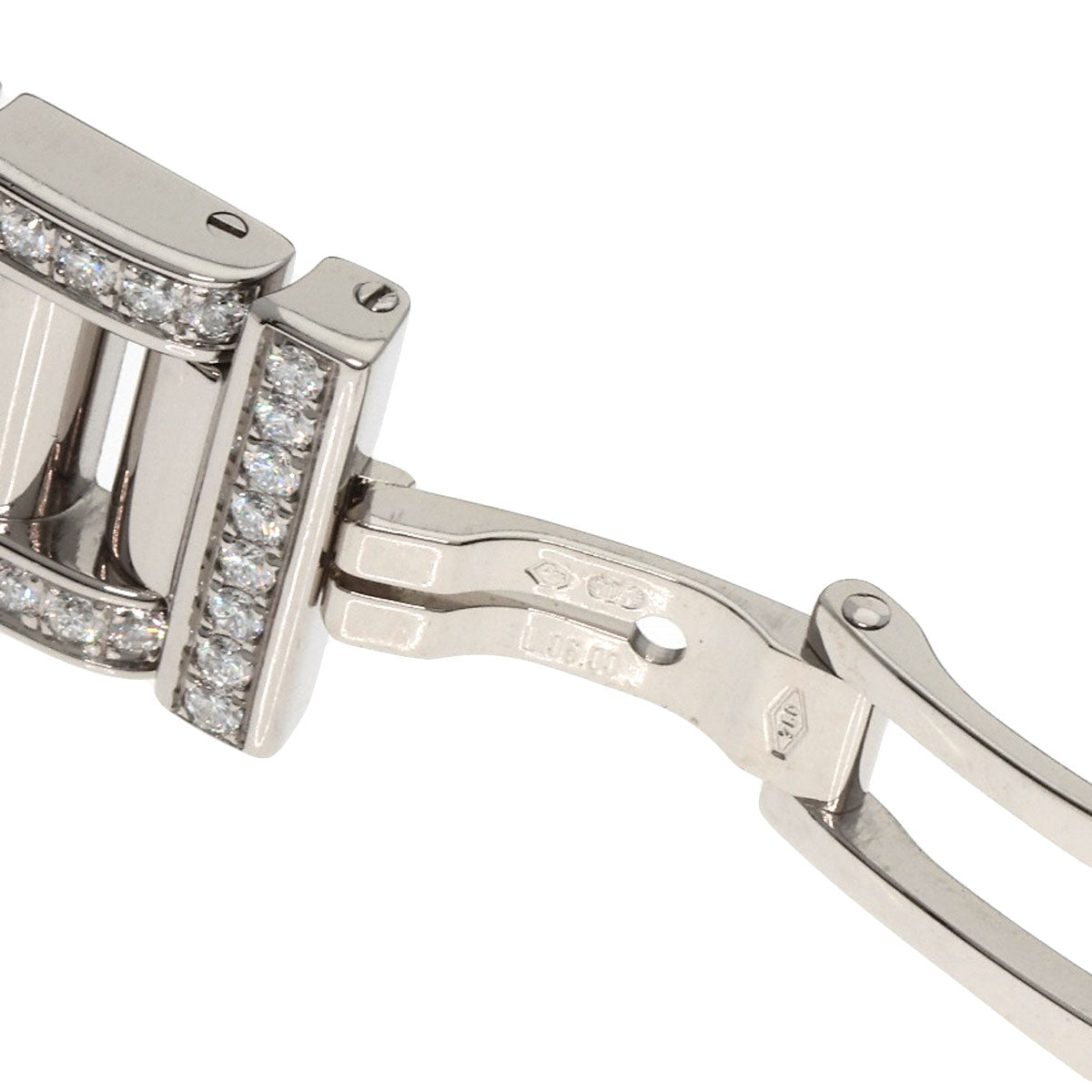 BVLGARI ブルガリ RTW39G レッタンゴロ ダイヤモンド 腕時計 K18WG レディース 中古