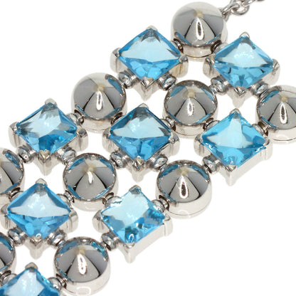 BVLGARI ブルガリ ルチア ブルートパーズ ダイヤモンド ネックレス K18WG レディース 中古