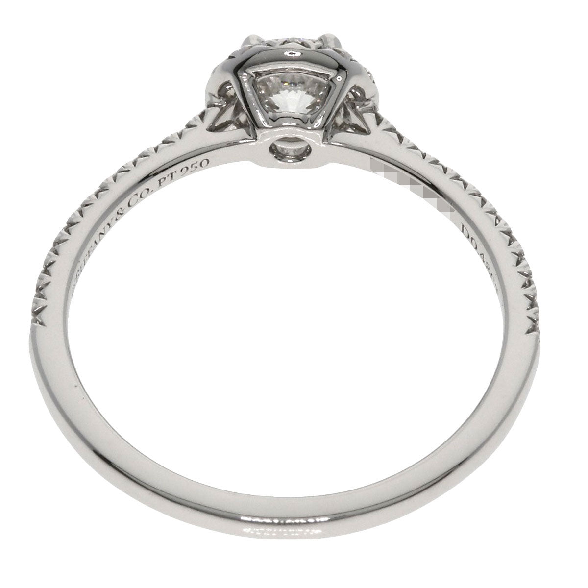 TIFFANY&Co. ティファニー ソレスト ダイヤモンド リング・指輪 PT950 レディース 中古