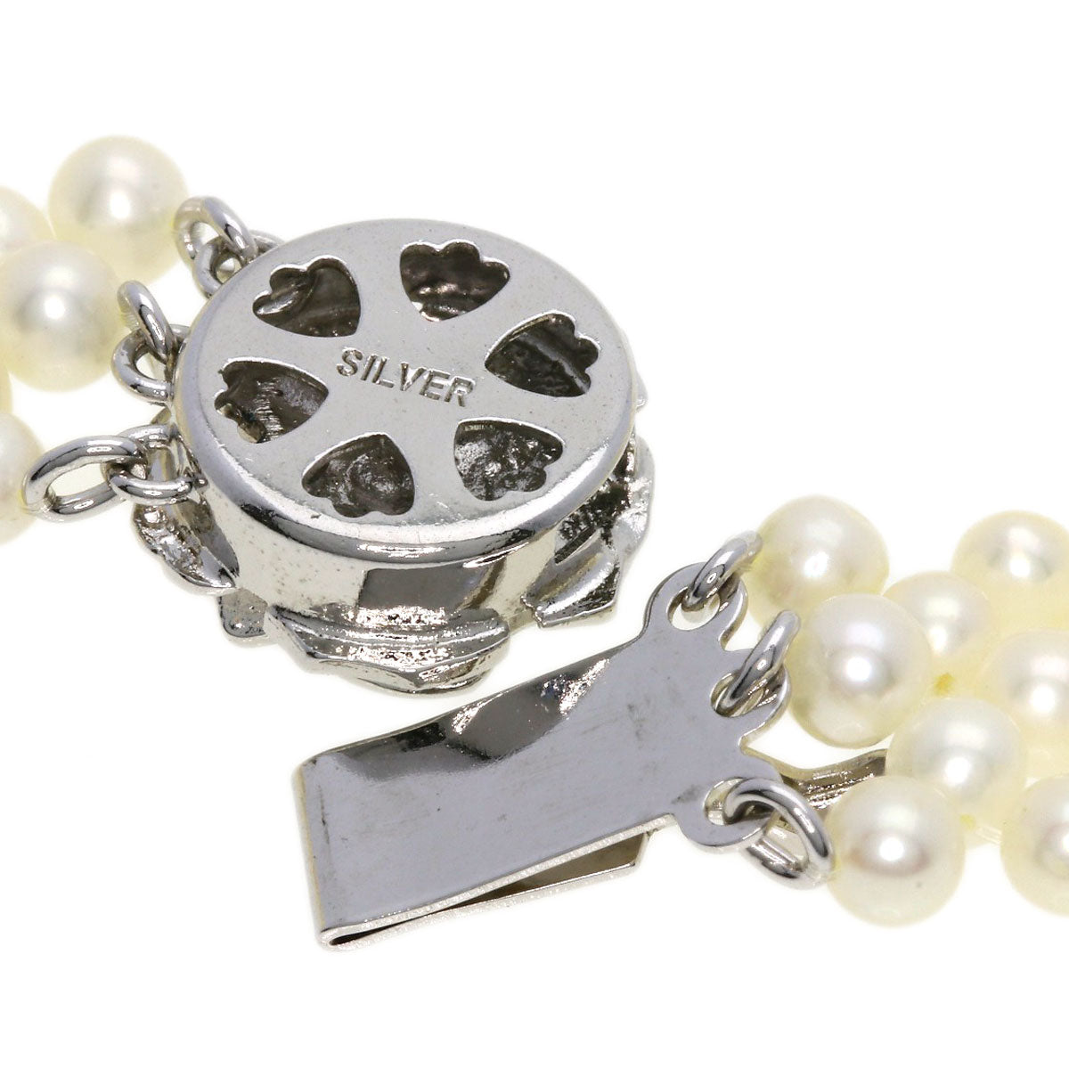 SELECT JEWELRY セレクトジュエリー 淡水パール 真珠 ネックレス SV レディース 中古