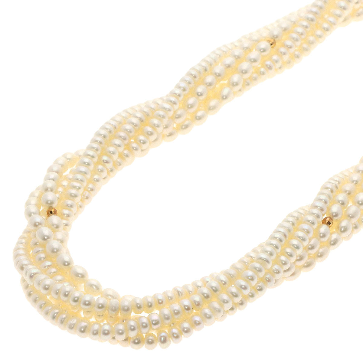 SELECT JEWELRY セレクトジュエリー 淡水パール 真珠 6連 ネックレス SV レディース 中古