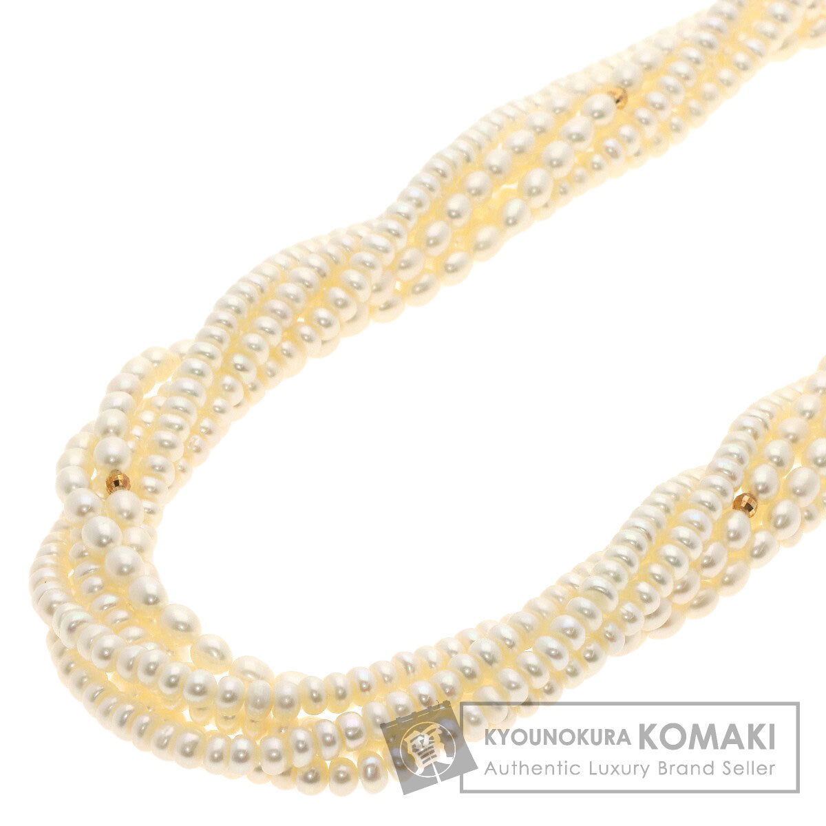 SELECT JEWELRY セレクトジュエリー 淡水パール 真珠 6連 ネックレス SV レディース 中古