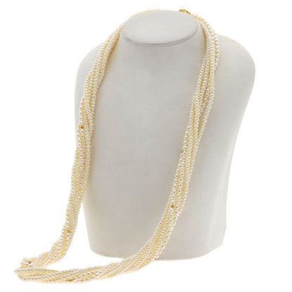 SELECT JEWELRY セレクトジュエリー 淡水パール 真珠 6連 ネックレス SV レディース 中古
