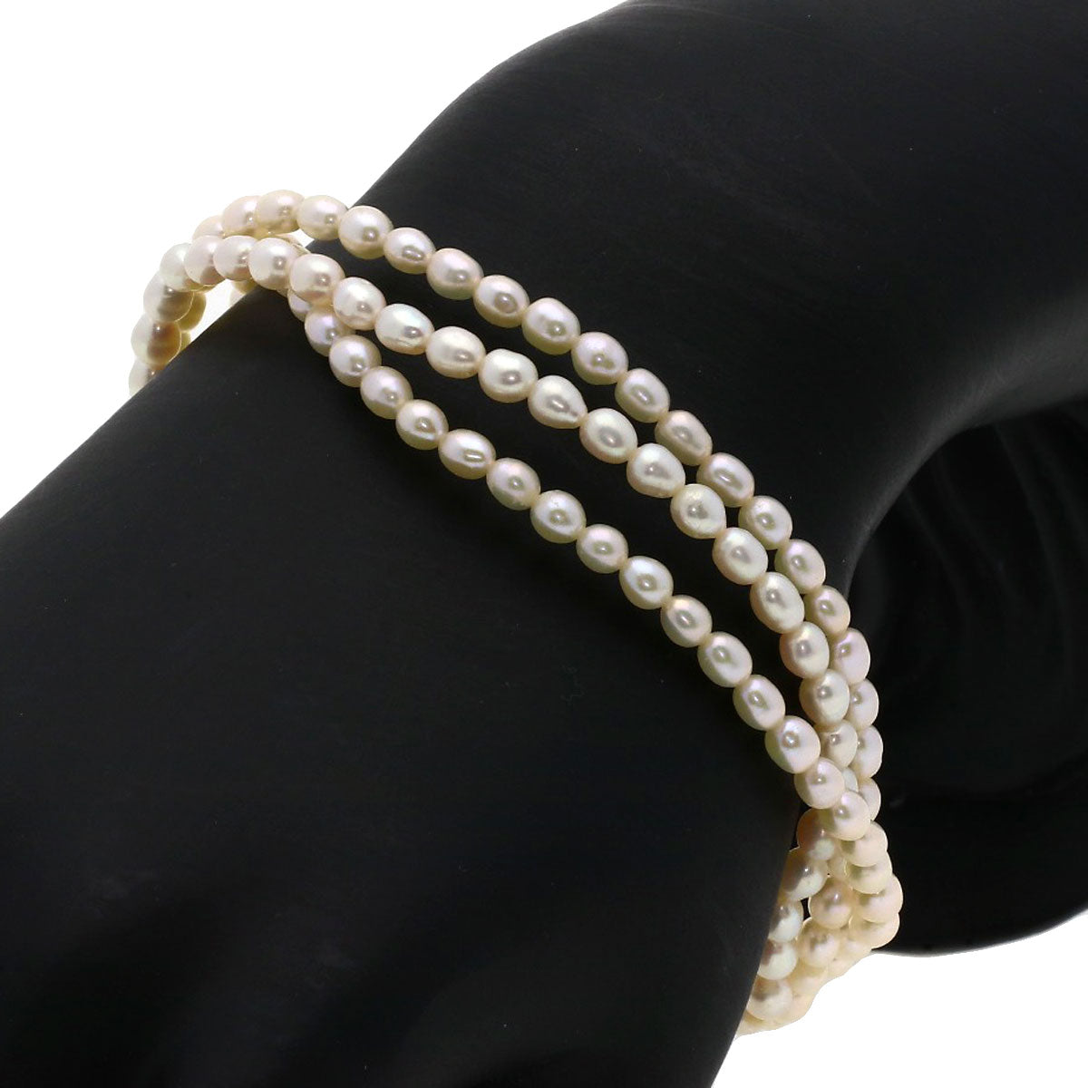 SELECT JEWELRY セレクトジュエリー 淡水パール 真珠 イヤリング ブレスレット3点セット ネックレス 金属製 レディース 中古