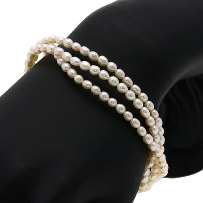 SELECT JEWELRY セレクトジュエリー 淡水パール 真珠 イヤリング ブレスレット3点セット ネックレス 金属製 レディース 中古