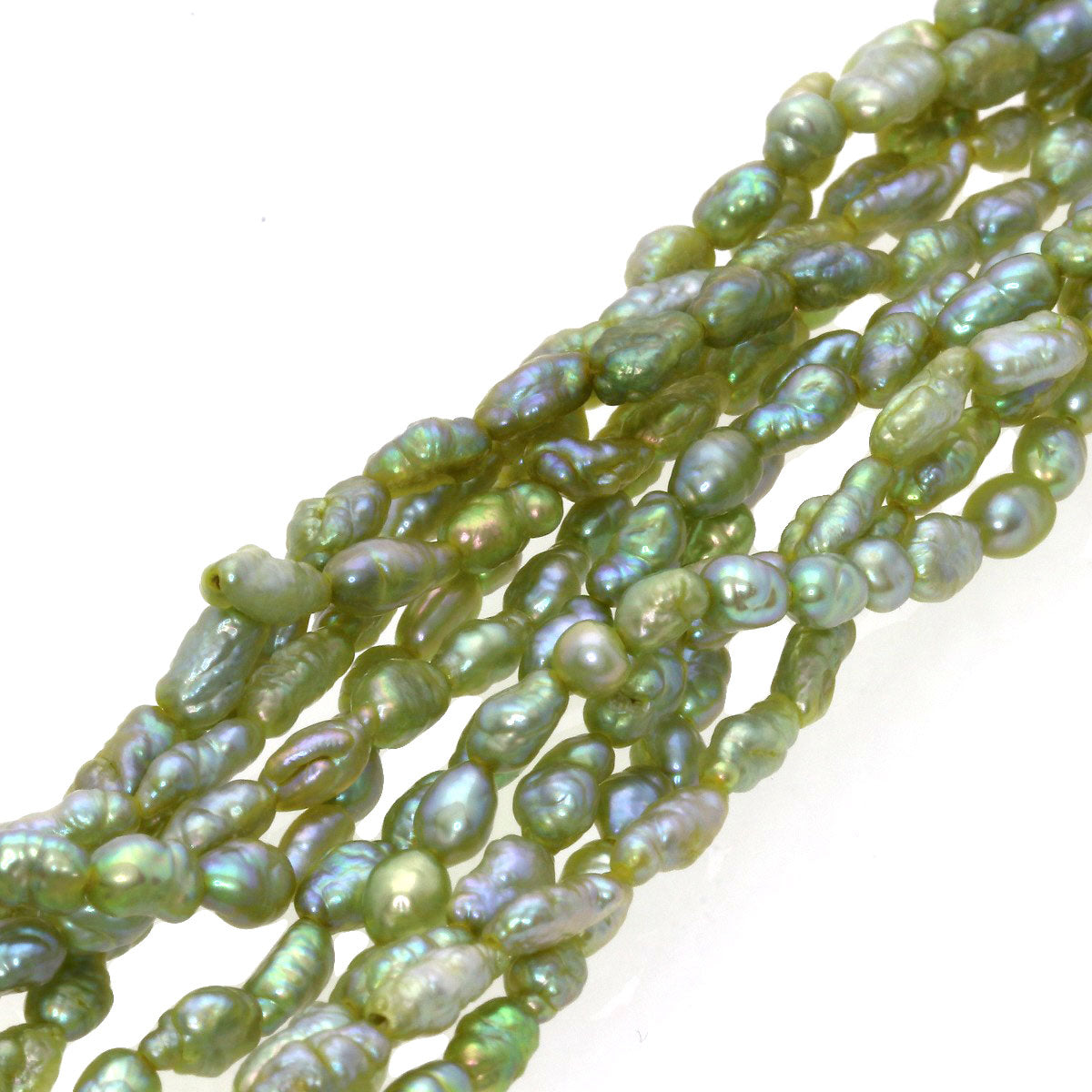 SELECT JEWELRY セレクトジュエリー 淡水パール 真珠 5連 ネックレス SV レディース 中古