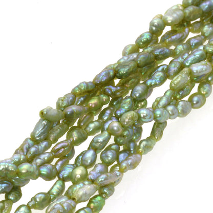 SELECT JEWELRY セレクトジュエリー 淡水パール 真珠 5連 ネックレス SV レディース 中古