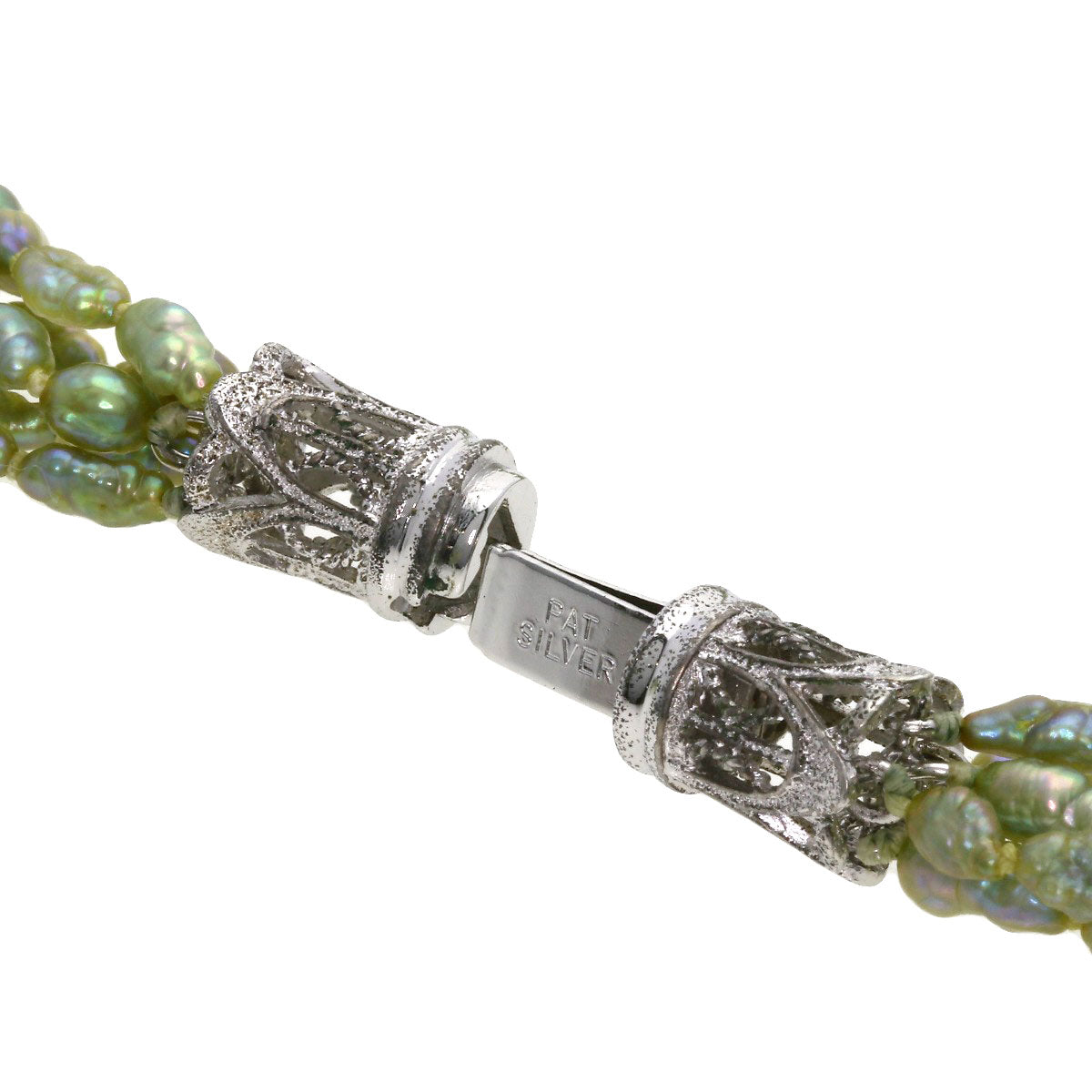 SELECT JEWELRY セレクトジュエリー 淡水パール 真珠 5連 ネックレス SV レディース 中古