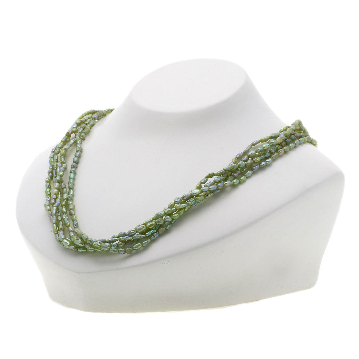SELECT JEWELRY セレクトジュエリー 淡水パール 真珠 5連 ネックレス SV レディース 中古