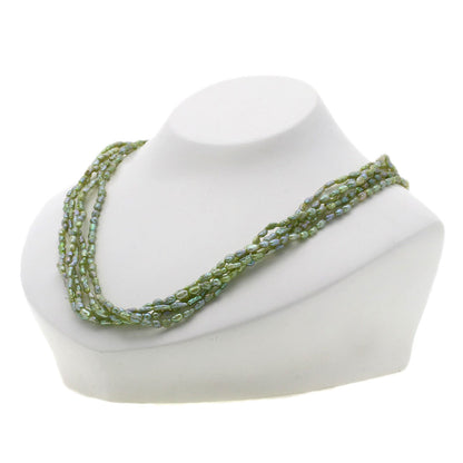 SELECT JEWELRY セレクトジュエリー 淡水パール 真珠 5連 ネックレス SV レディース 中古