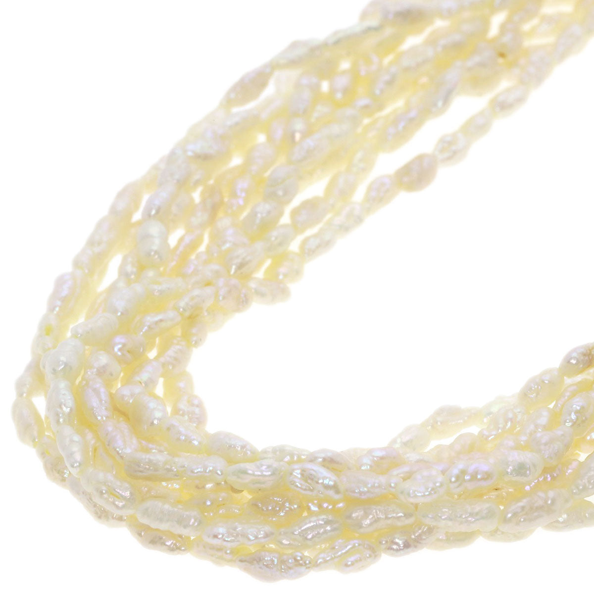 SELECT JEWELRY セレクトジュエリー 淡水パール 真珠 10連 ネックレス SV レディース 中古