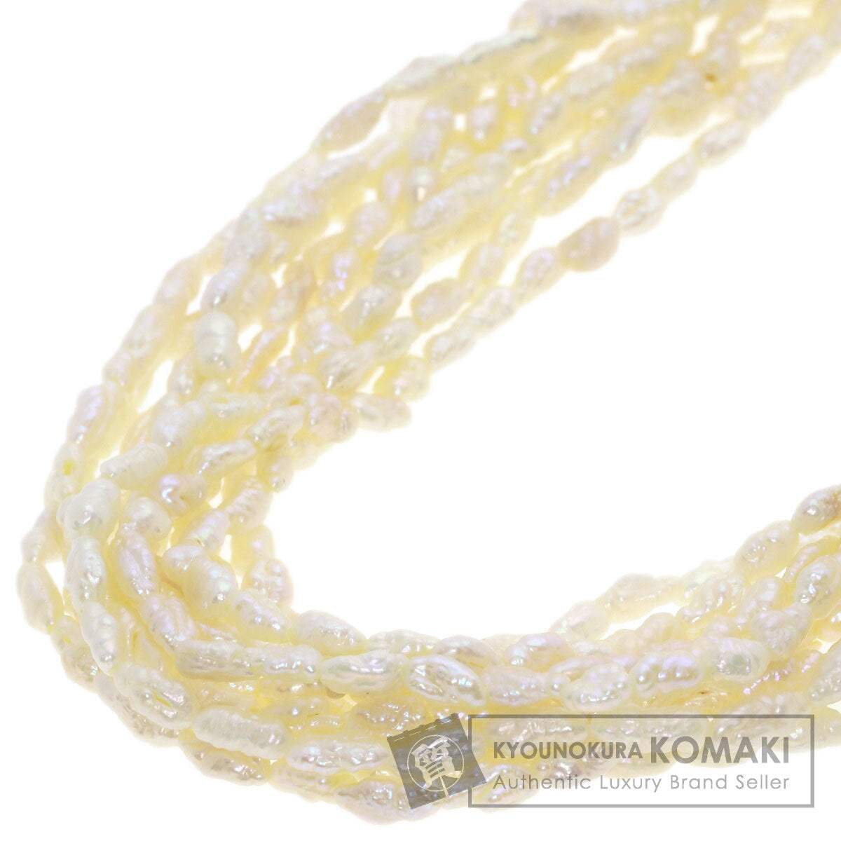 SELECT JEWELRY セレクトジュエリー 淡水パール 真珠 10連 ネックレス SV レディース 中古