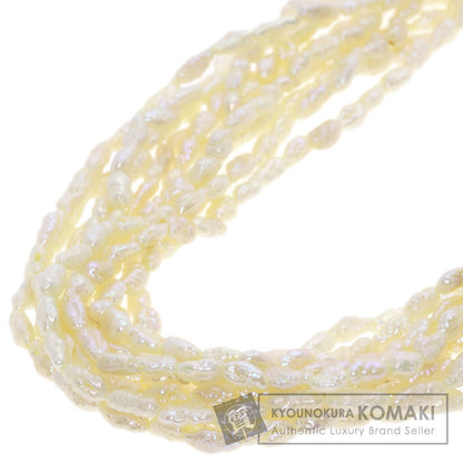 SELECT JEWELRY セレクトジュエリー 淡水パール 真珠 10連 ネックレス SV レディース 中古