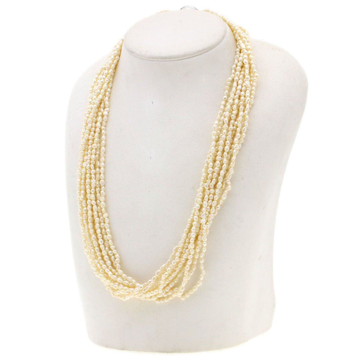 SELECT JEWELRY セレクトジュエリー 淡水パール 真珠 10連　 ネックレス SV レディース 中古