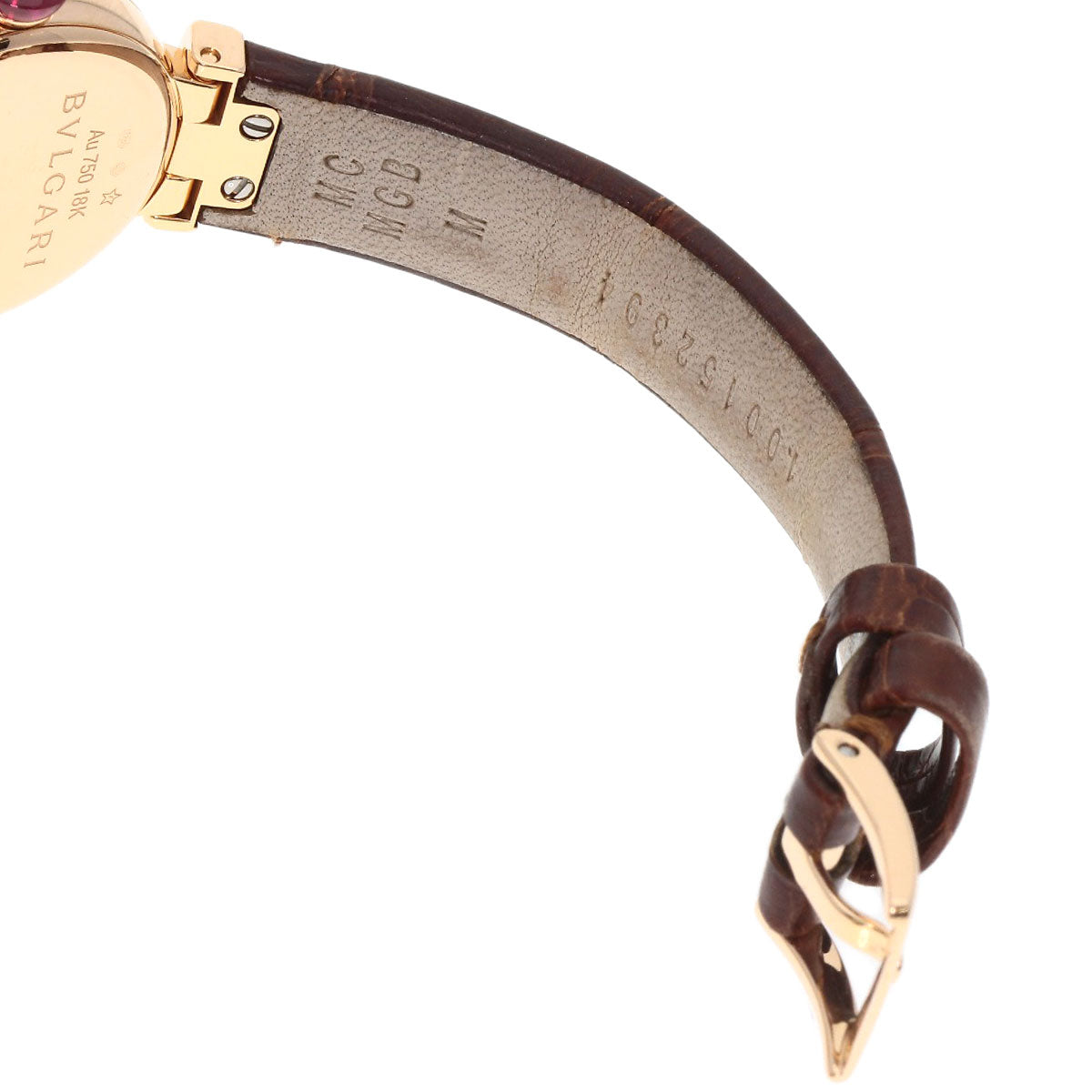 BVLGARI ブルガリ LUP23G ルチェア ダイヤモンド 腕時計 K18PG レディース 中古