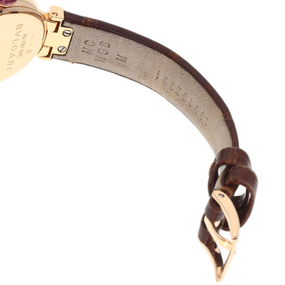BVLGARI ブルガリ LUP23G ルチェア ダイヤモンド 腕時計 K18PG レディース 中古