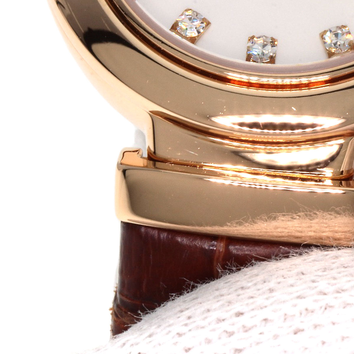 BVLGARI ブルガリ LUP23G ルチェア ダイヤモンド 腕時計 K18PG レディース 中古