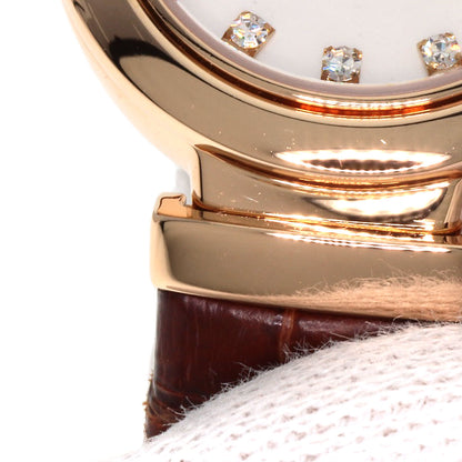 BVLGARI ブルガリ LUP23G ルチェア ダイヤモンド 腕時計 K18PG レディース 中古