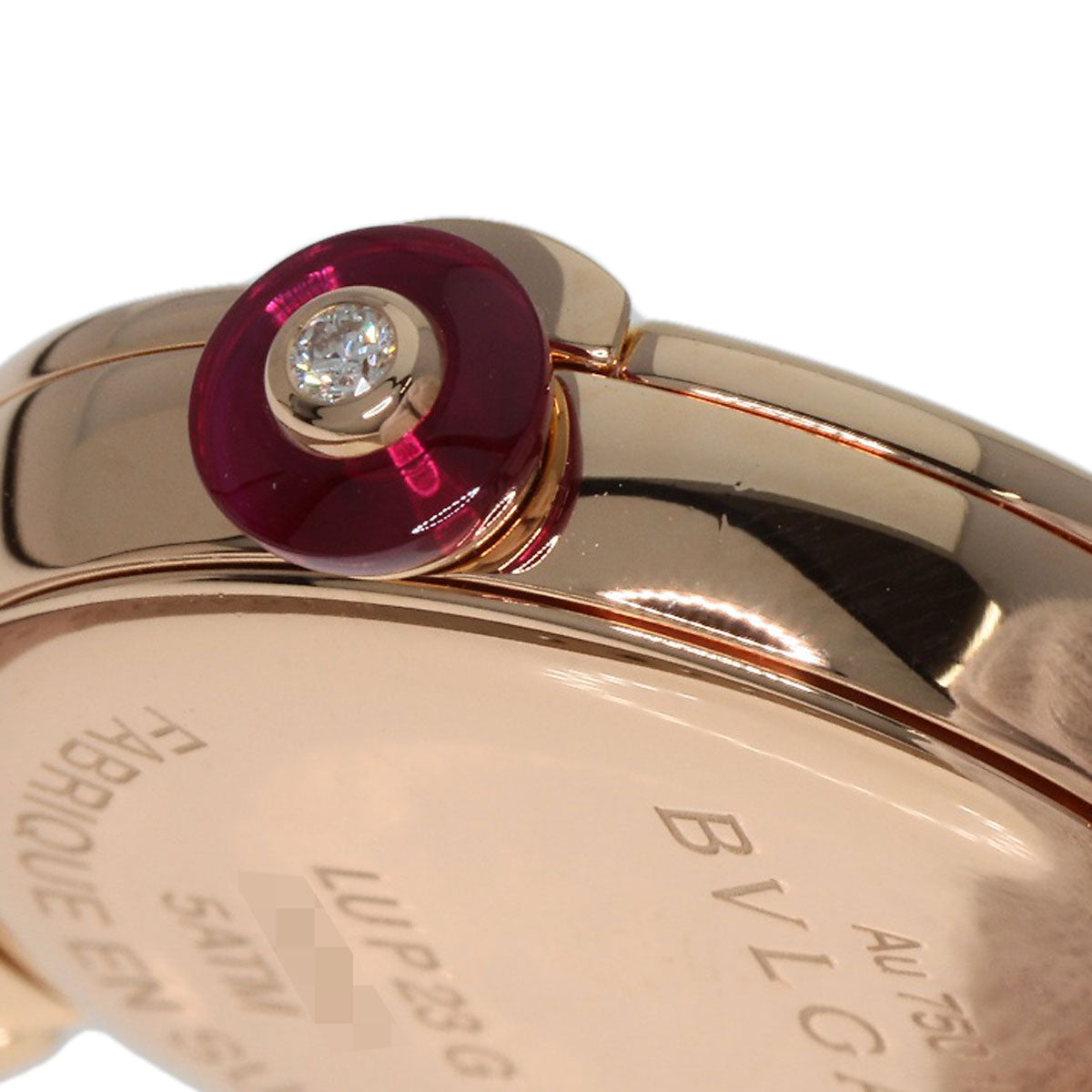 BVLGARI ブルガリ LUP23G ルチェア ダイヤモンド 腕時計 K18PG レディース 中古