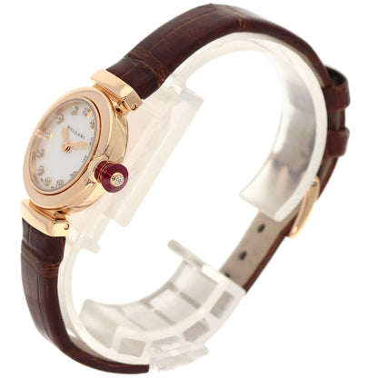BVLGARI ブルガリ LUP23G ルチェア ダイヤモンド 腕時計 K18PG レディース 中古